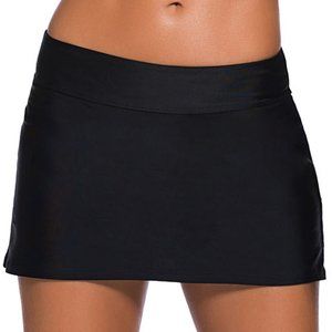 Black Women's Swim Bikini Skirt